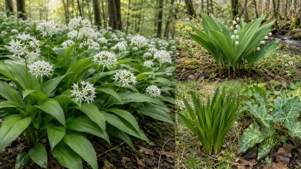 Poređenje srijemuša u prirodi sa đurđevkom, mrazovcem i kozlacem