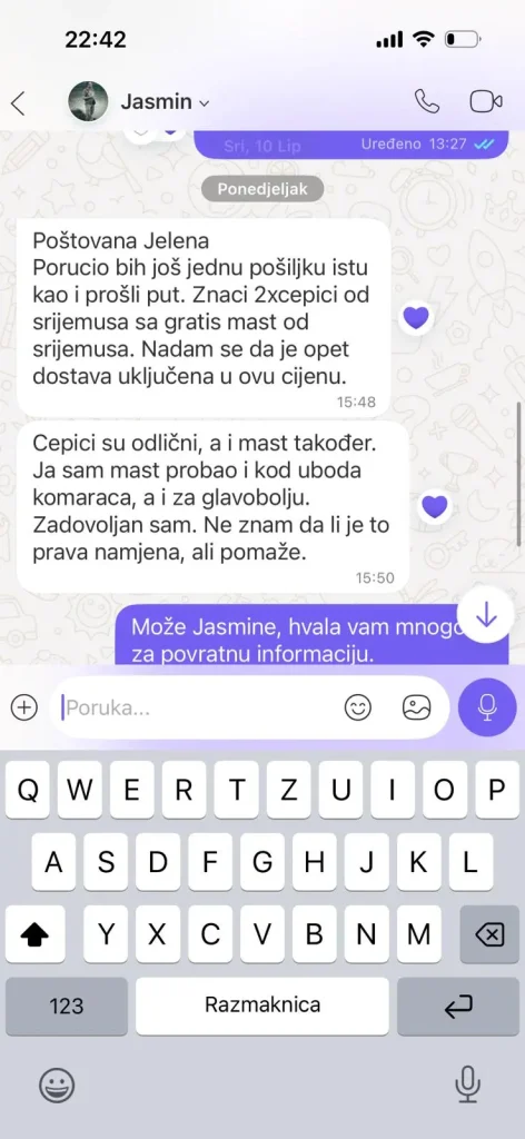 WhatsApp ili Instagram poruka korisnika