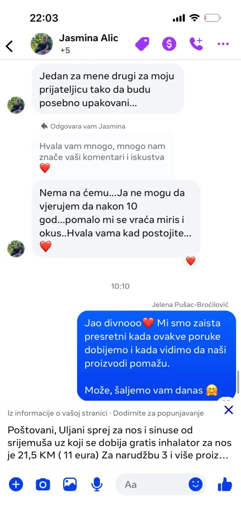WhatsApp ili Instagram poruka korisnika