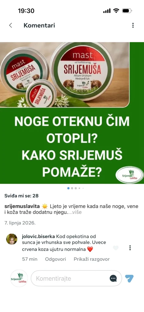 WhatsApp ili Instagram poruka korisnika